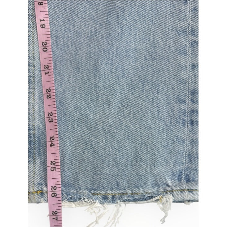 AGOLDE Light Blue Distressed Denim Parker Jeans Size 28