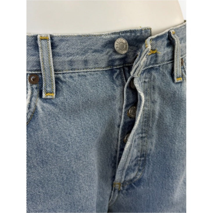 AGOLDE Light Blue Distressed Denim Parker Jeans Size 28