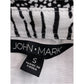 John Mark Beach Novelty Print Button Front Tunic Blouse Resort Size S