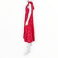 Karlie Red Floral Maxi Dress With Flutter Sleeves And Tiered Skirt Size S