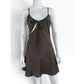 Princess Polly NWT Brown Linger Cutout Bias Minidress Size 4