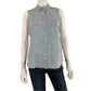 Rails Blue Mila Palms Sleeveless Chambray Button-down Size M
