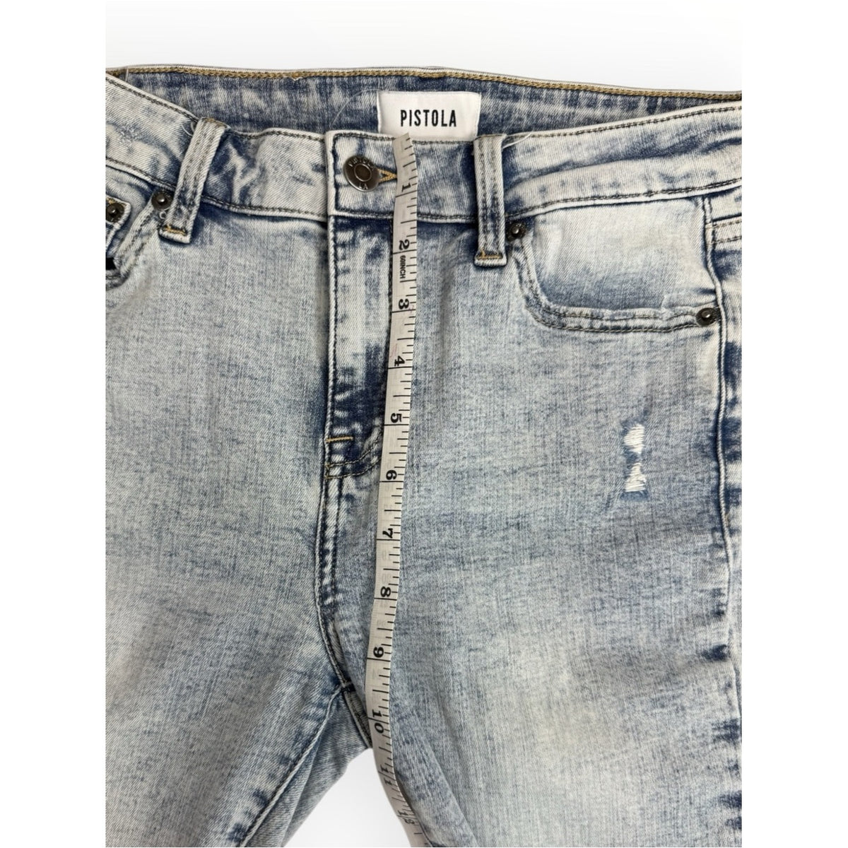 PISTOLA Blue Stone Wash Skinny Jeans Size 26