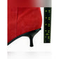 Sigerson Morrison Red Suede Hayleigh Kitten-Heel Bootie Size 39.5