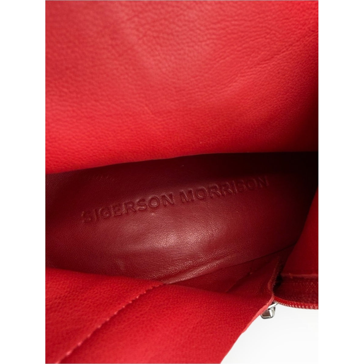 Sigerson Morrison Red Suede Hayleigh Kitten-Heel Bootie Size 39.5
