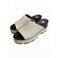 SOREL Chalk/Black Joanie IV Slide Wedge Sandal Size 10
