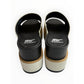 SOREL Chalk/Black Joanie IV Slide Wedge Sandal Size 10