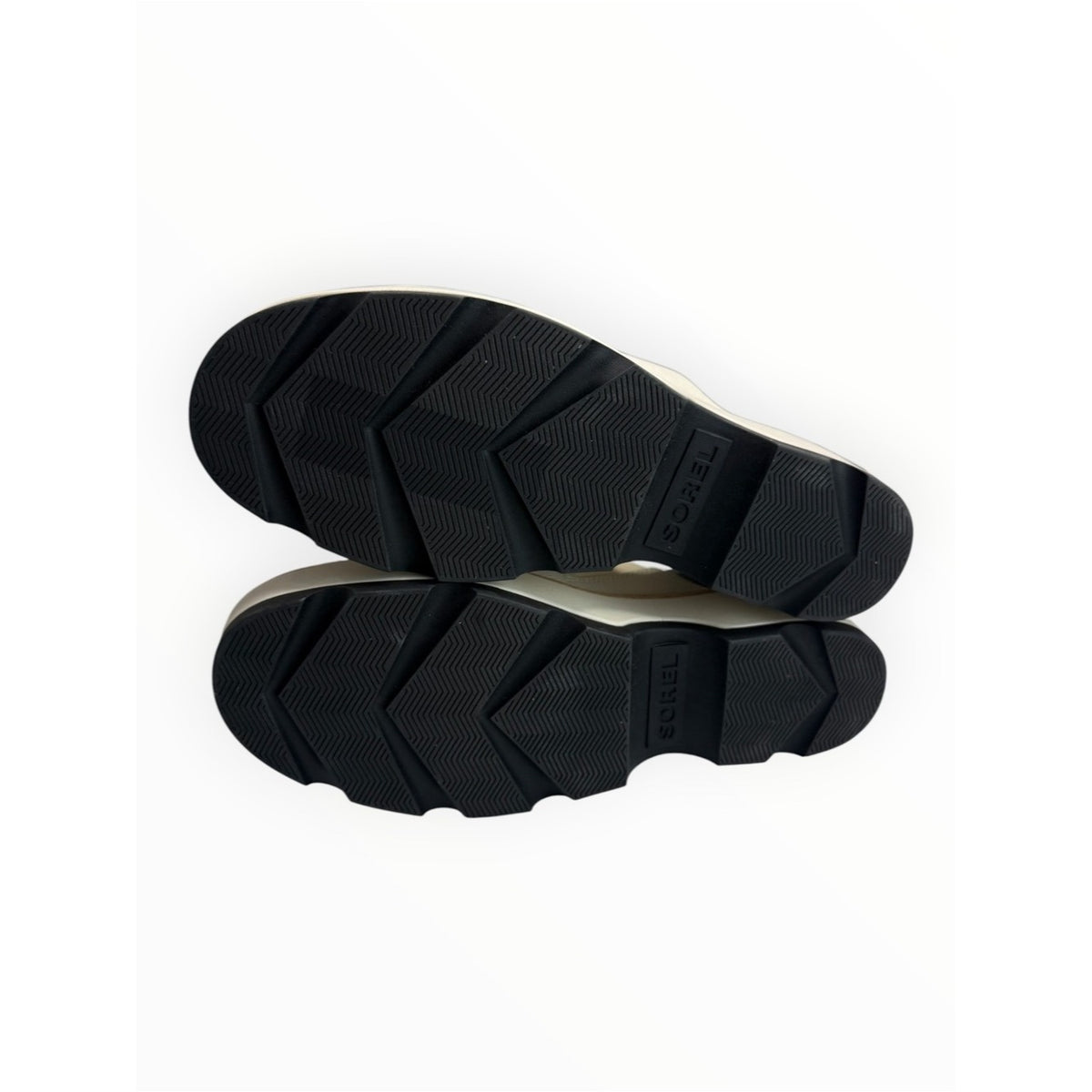 SOREL Chalk/Black Joanie IV Slide Wedge Sandal Size 10