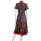 J. Marie Green Floral Asher Maxi Dress Size S