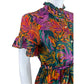 J. Marie Green Floral Asher Maxi Dress Size S