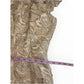 Antonio MELANI Tan Floral Lace Sheath Dress Size 12