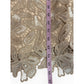 Antonio MELANI Tan Floral Lace Sheath Dress Size 12