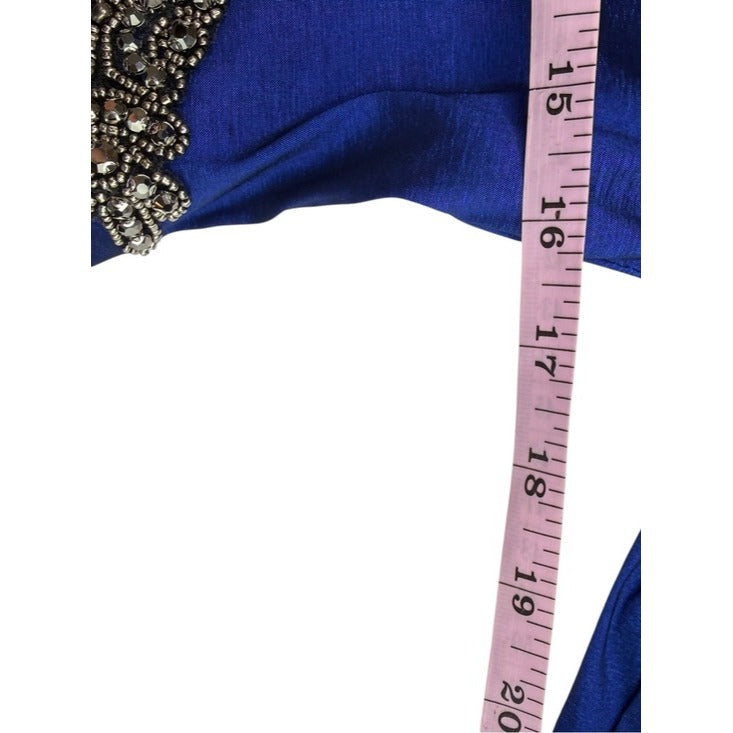 Alex Evenings NWT Royal Blue Taffeta Cocktail Dress Size 6