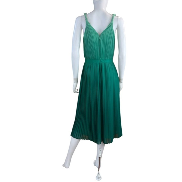 Banana Republic Green Pleated Ombré Midi Dress Size 6