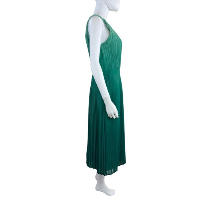 Banana Republic Green Pleated Ombré Midi Dress Size 6