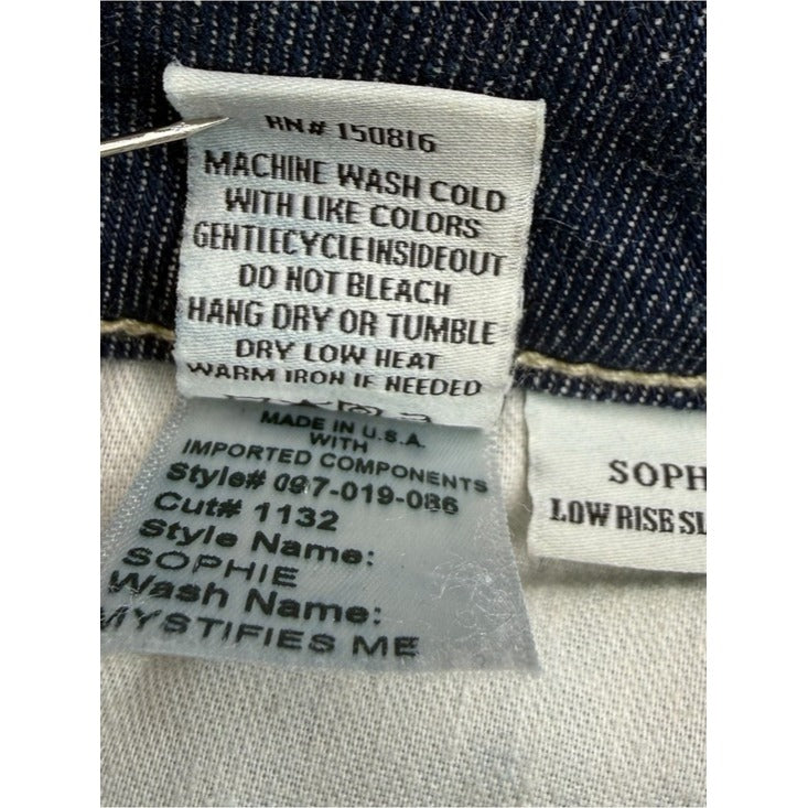 TRAVE NWT Blue Sophie Low Rise Slim Crop Ankle Jeans Size 28