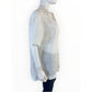 Lafayette 148 New York White "Pippen" Linen Blouse Size L
