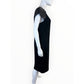LRL Black Knit Shift Dress Size 14