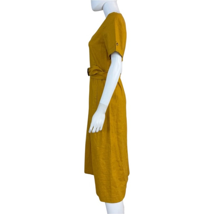 Sezane Yellow Curry Marianne Dress Size 38