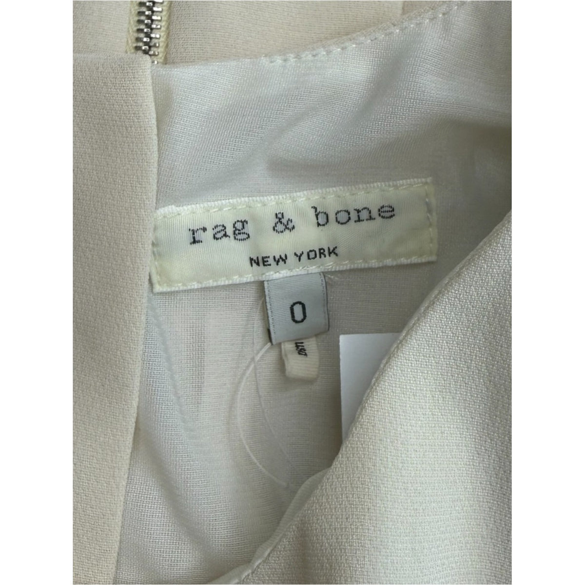 Rag & Bone Cream Dupont Bodycon Dress Size 0