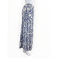 Cynthia Rowley NWT Blue Floral Tiered Maxi Skirt Size XS