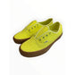 VANS NWT Neon Yellow Authentic Ice Cream Glitter Sneakers Size 7