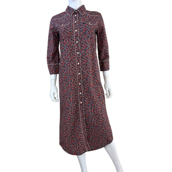 R13 Floral Liberty of London Print 3/4 Sleeve Cowboy Dress Size M