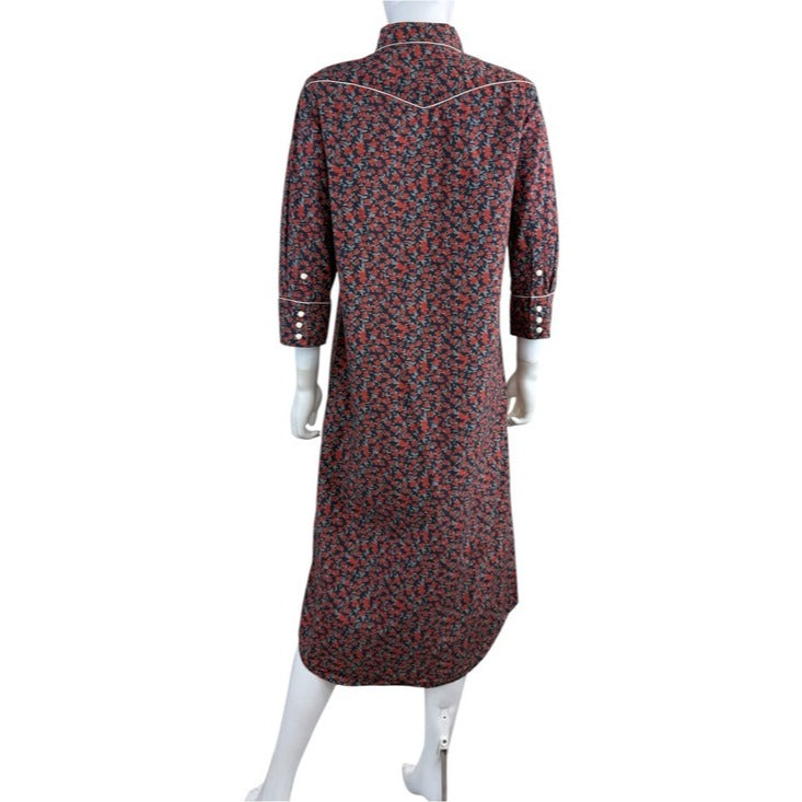 R13 Floral Liberty of London Print 3/4 Sleeve Cowboy Dress Size M