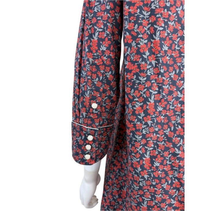R13 Floral Liberty of London Print 3/4 Sleeve Cowboy Dress Size M