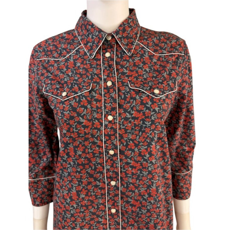 R13 Floral Liberty of London Print 3/4 Sleeve Cowboy Dress Size M