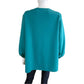 Tibi Aqua Pullover V-neck Blouse Size L