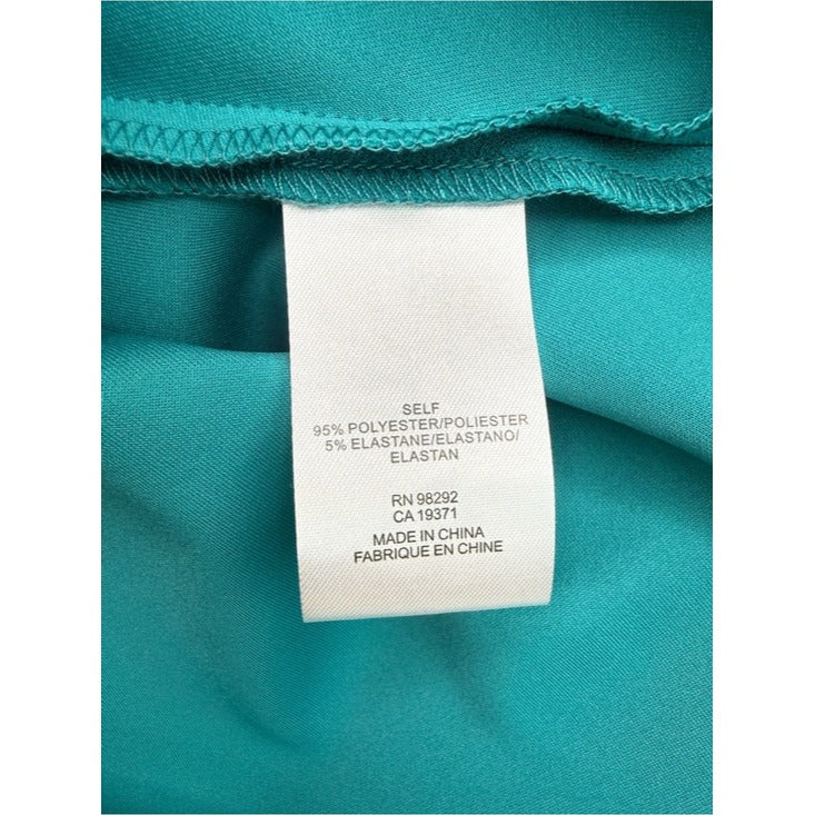 Tibi Aqua Pullover V-neck Blouse Size L
