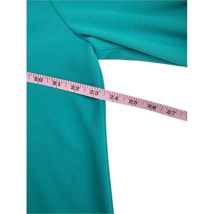 Tibi Aqua Pullover V-neck Blouse Size L