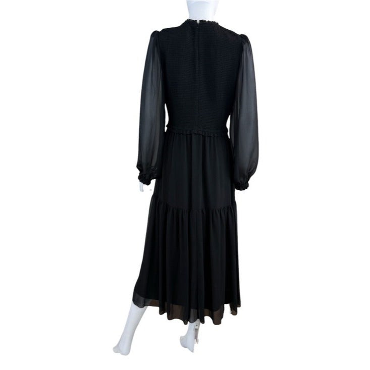 Wilfred NWT Black Rosalyn Midi Dress Size L