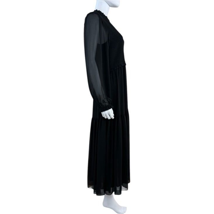 Wilfred NWT Black Rosalyn Midi Dress Size L