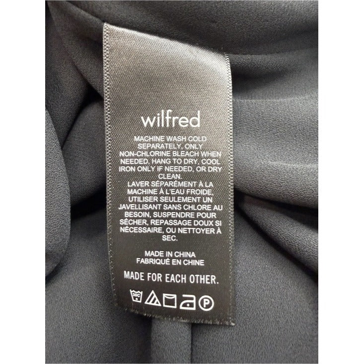 Wilfred NWT Black Rosalyn Midi Dress Size L
