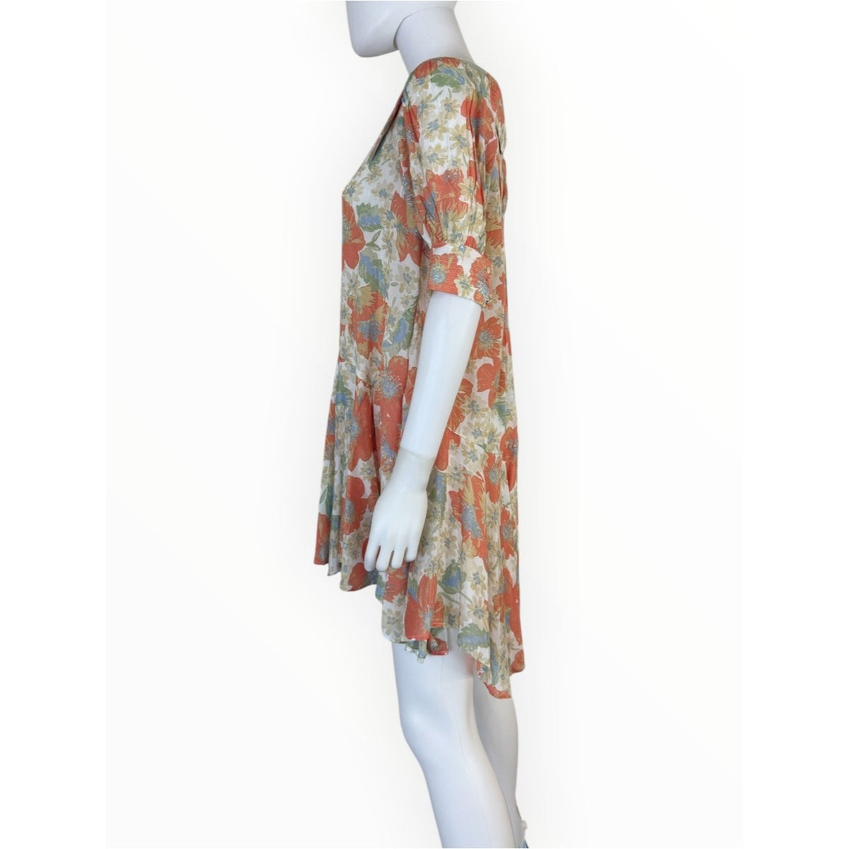 Free People NWT Moon Chaser Floral Print Mini Dress Size XS