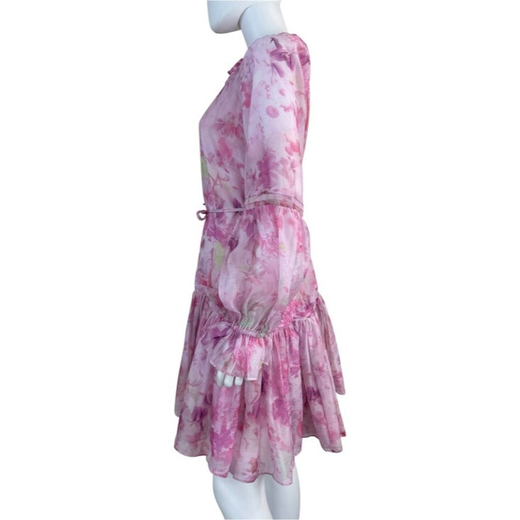 INA NWT Pink Floral Print Mini Dress Size S