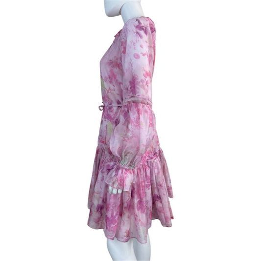 INA NWT Pink Floral Print Mini Dress Size S