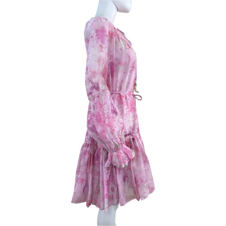 INA NWT Pink Floral Print Mini Dress Size S