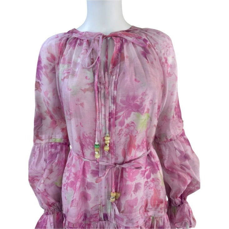 INA NWT Pink Floral Print Mini Dress Size S