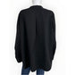 Lafayette 148 New York Black Split-neck Popover Tunic Size XL