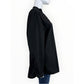 Lafayette 148 New York Black Split-neck Popover Tunic Size XL