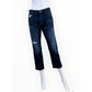 CURRENT/ELLIOTT Blue Distressed Cropped Boyfriend Jeans Size 27