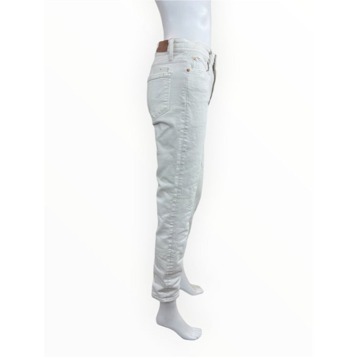 PAIGE White Sarah Slim High Rise Cropped Jeans Size 28