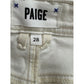 PAIGE White Sarah Slim High Rise Cropped Jeans Size 28