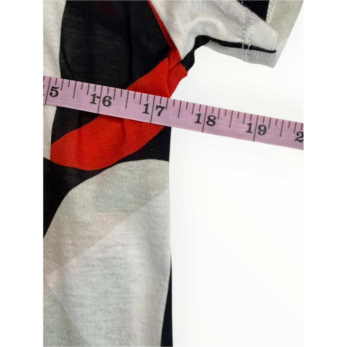 Cynthia Rowley Bold Retro Pattern 100% Cotton Tee Size S