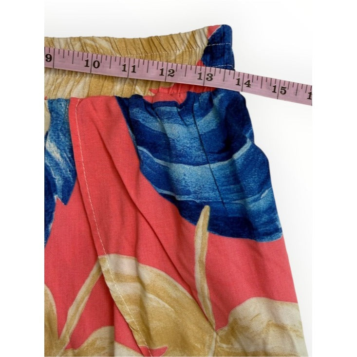 Farm Rio Tropical Print Elastic Waist Shorts Size L