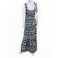 Warm Clothing Big Love Black Floral Tie Strap Tiered Maxi Dress Size M