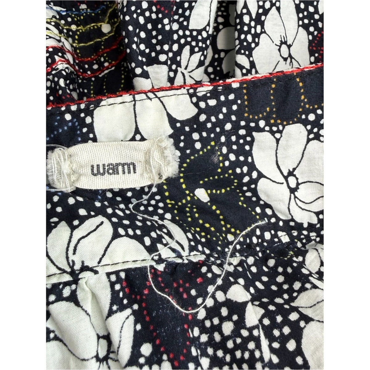 Warm Clothing Big Love Black Floral Tie Strap Tiered Maxi Dress Size M